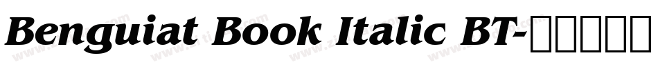 Benguiat Book Italic BT字体转换